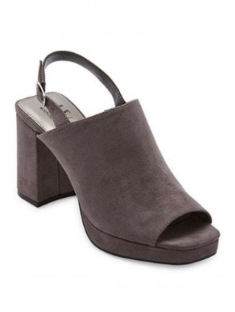 Worthington Women's Gray Lancer‎ Slingback Block Heels Dress Shoes NWT Size 6.5